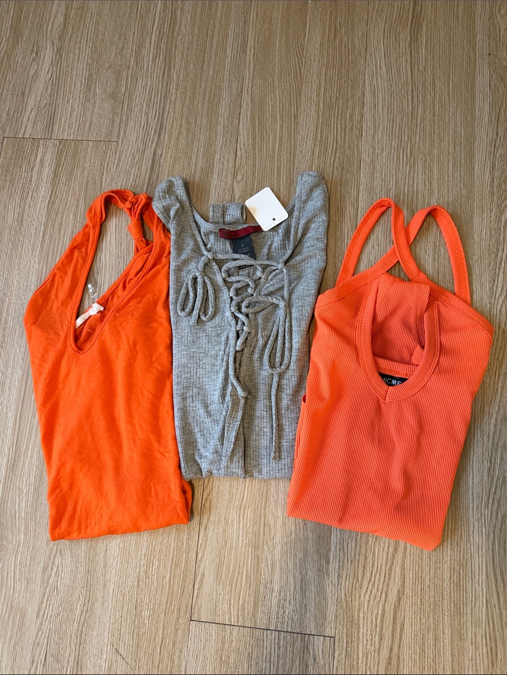 3 Piece Bodysuit Bundle Size Small Red by Bke/Chicme/Lush